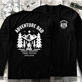 Camiseta Triblenda Personalizable Aventura Blanca Negra Papá Larga Ma