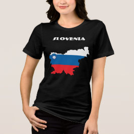 Camiseta Triblenda Personalizable especial de ESLOVENIA Turista negro
