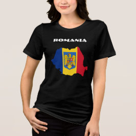 Camiseta Triblenda PERSONALIZABLE especial de RUMANIA Turista negro