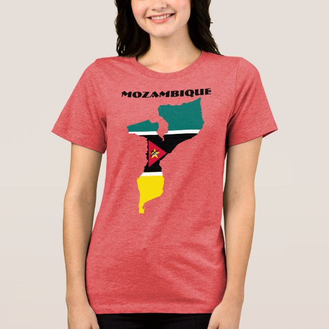 Camiseta Triblenda PERSONALIZABLE especial MOZAMBIQUE Turista rojo (Anverso)