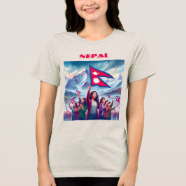 Camiseta Triblenda PERSONALIZABLE Especial NEPAL Turístico Azul