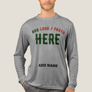 CAMISETA TRIBLENDA PERSONALIZABLE MODERNO ELEGANTE ASH VERIFICADO MAR