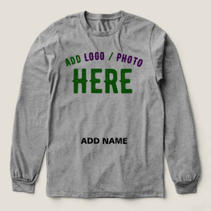 CAMISETA TRIBLENDA PERSONALIZABLE MODERNO ELEGANTE ASH VERIFICADO MAR