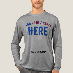 CAMISETA TRIBLENDA PERSONALIZABLE MODERNO ELEGANTE ASH VERIFICADO MAR