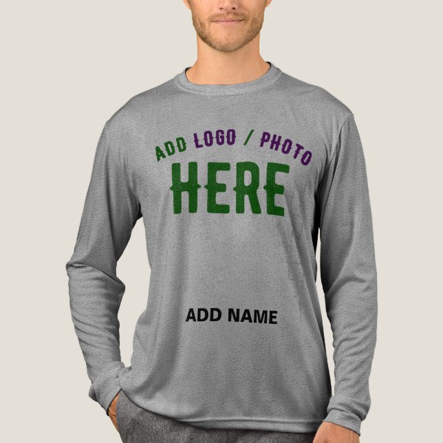 CAMISETA TRIBLENDA PERSONALIZABLE MODERNO ELEGANTE ASH VERIFICADO MAR (Anverso)