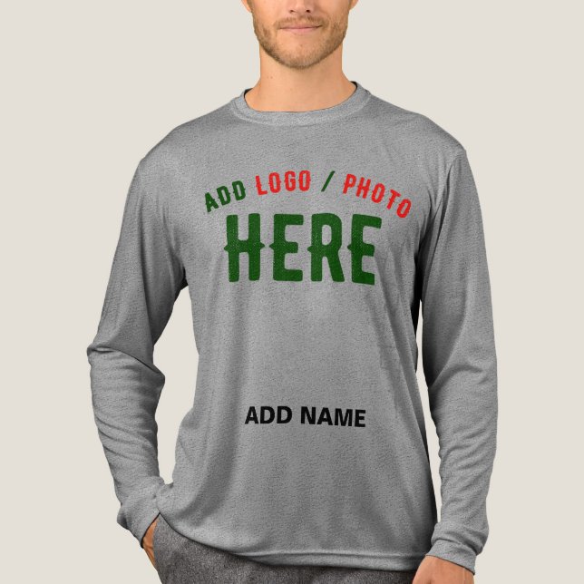 CAMISETA TRIBLENDA PERSONALIZABLE MODERNO ELEGANTE ASH VERIFICADO MAR (Anverso)