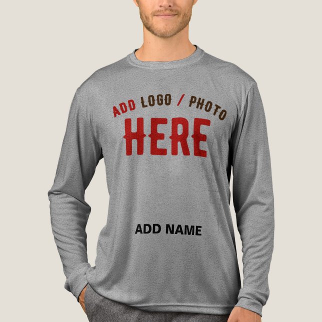 CAMISETA TRIBLENDA PERSONALIZABLE MODERNO ELEGANTE ASH VERIFICADO MAR (Anverso)