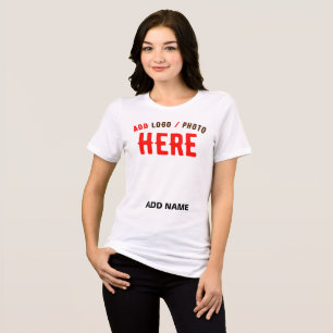 CAMISETA TRIBLENDA PERSONALIZABLE MODERNO ESTILO BLANCO VERIFICADO MA