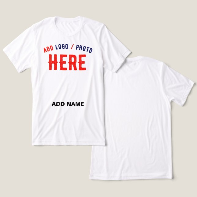 CAMISETA TRIBLENDA PERSONALIZABLE MODERNO ESTILO BLANCO VERIFICADO MA (Diseño Anverso y Reverso)