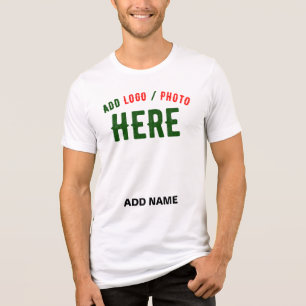 CAMISETA TRIBLENDA PERSONALIZABLE MODERNO ESTILO BLANCO VERIFICADO MA