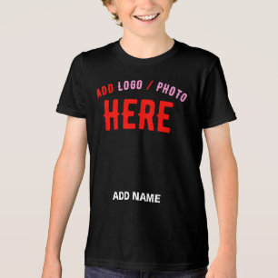CAMISETA TRIBLENDA PERSONALIZABLE MODERNO ESTILO NEGRO VERIFICADO MAR