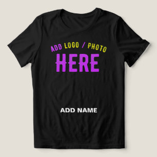 CAMISETA TRIBLENDA PERSONALIZABLE MODERNO ESTILO NEGRO VERIFICADO MAR