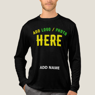 CAMISETA TRIBLENDA PERSONALIZABLE MODERNO ESTILO NEGRO VERIFICADO MAR