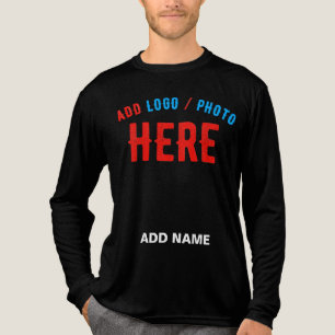 CAMISETA TRIBLENDA PERSONALIZABLE MODERNO ESTILO NEGRO VERIFICADO MAR