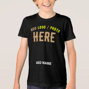 CAMISETA TRIBLENDA PERSONALIZABLE MODERNO ESTILO NEGRO VERIFICADO MAR