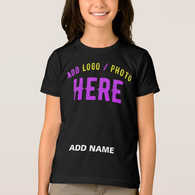 CAMISETA TRIBLENDA PERSONALIZABLE MODERNO ESTILO NEGRO VERIFICADO MAR (Anverso)