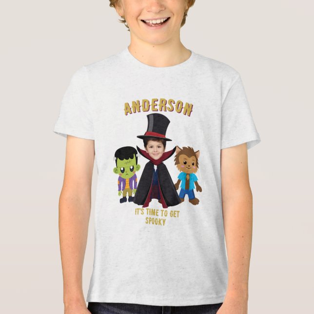 Camiseta Triblenda Personalización De La Fiesta De Disfraces Fotográf (Anverso)