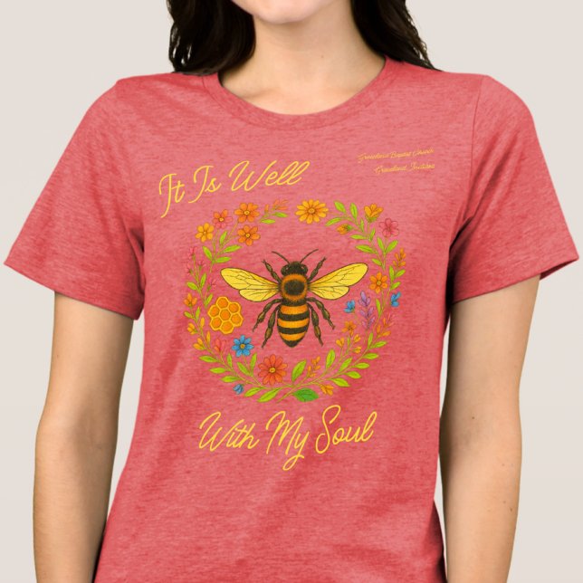 Camiseta Triblenda Personalizado Boho Honeybee "Está Bien Con Mi Alma (Subido por el creador)