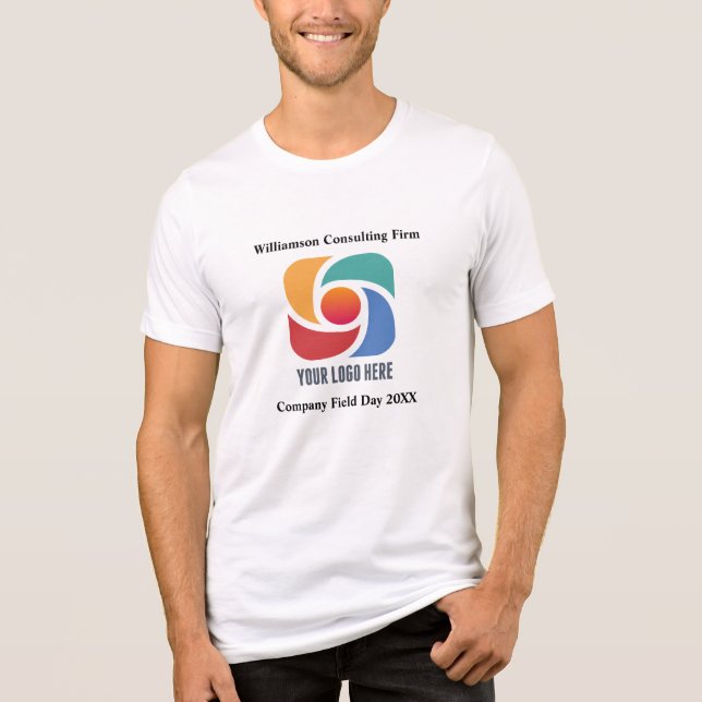 Camiseta Triblenda Personalizado Business Logo Company Field Day Mark (Anverso)