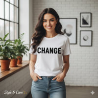 Personalizado cambiar tee de texto para mujeres Be