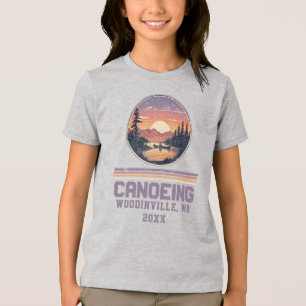 Camiseta Triblenda Personalizado Canoeing Lover Canoe Location Nombre