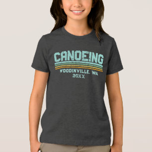 Camiseta Triblenda Personalizado Canoeing Lover Canoe Location Nombre