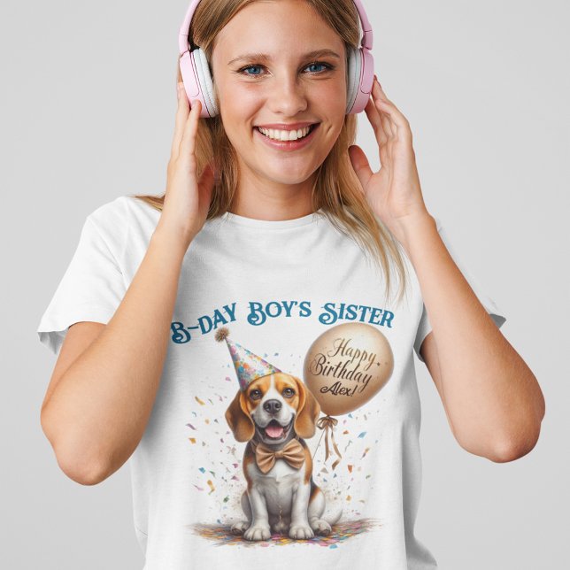 Camiseta Triblenda Personalizado de globo de perro Beagle (Subido por el creador)