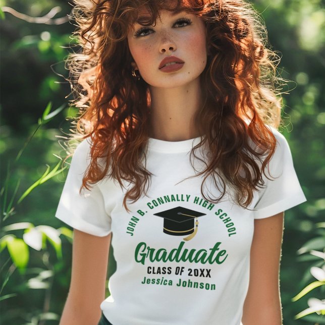 Camiseta Triblenda Personalizado de Graduado Verde 2025 (Subido por el creador)