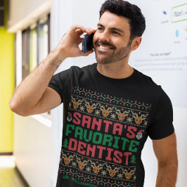Camiseta Triblenda Personalizado de Navidades feos y dentistas favori