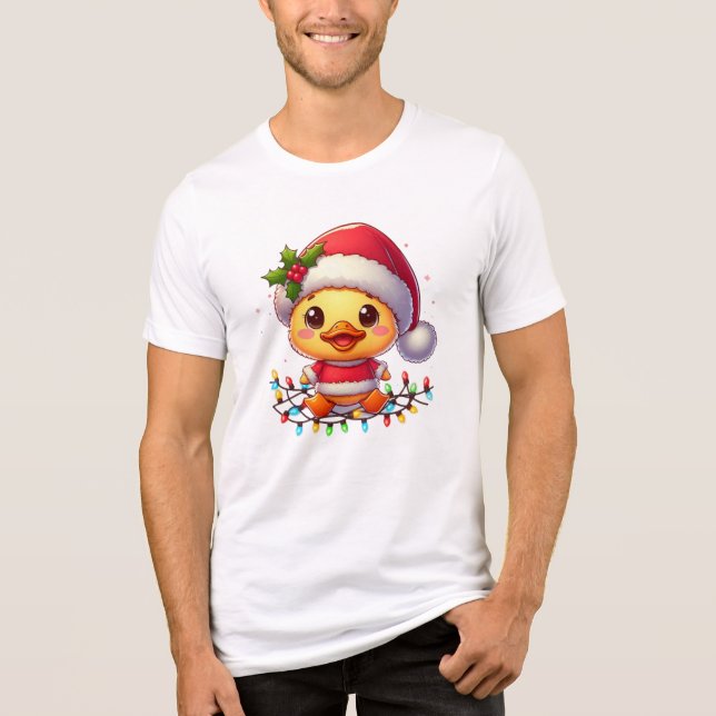 Camiseta Triblenda Personalizado de pato de Navidades particulares Sa (Anverso)