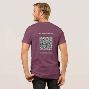 Camiseta Triblenda Personalizado de texto de código QR personalizado 