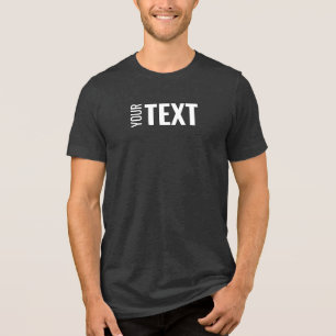 Camiseta Triblenda Personalizado de texto elegante moderno hombres ca