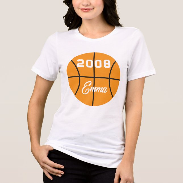 Camiseta Triblenda Personalizado del baloncesto (Anverso)