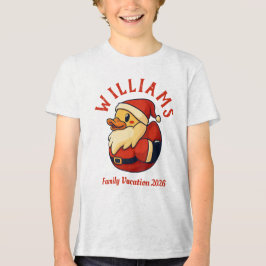 Camiseta Triblenda Personalizado del pato de Santa - Navidades divert