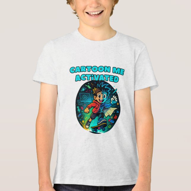 Camiseta Triblenda personalizado divertido camiseta para niños (Anverso)