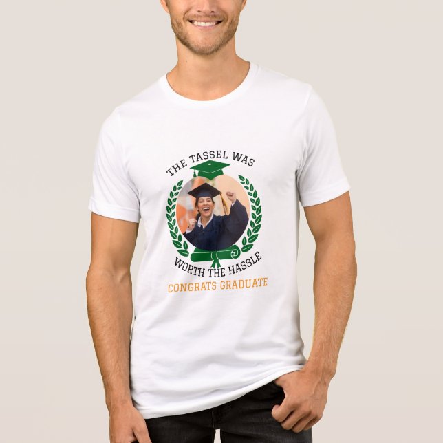 Camiseta Triblenda Personalizado El Tassel valía la pena la foto (Anverso)
