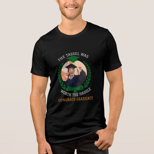 Camiseta Triblenda Personalizado El Tassel valía la pena la foto (Anverso)