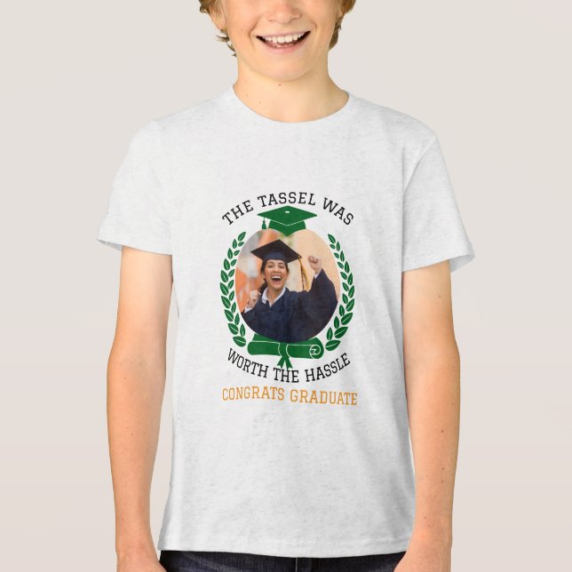 Camiseta Triblenda Personalizado El Tassel valía la pena la foto (Anverso)