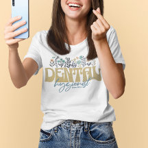 Personalizado floral higiénico dental fecha establ