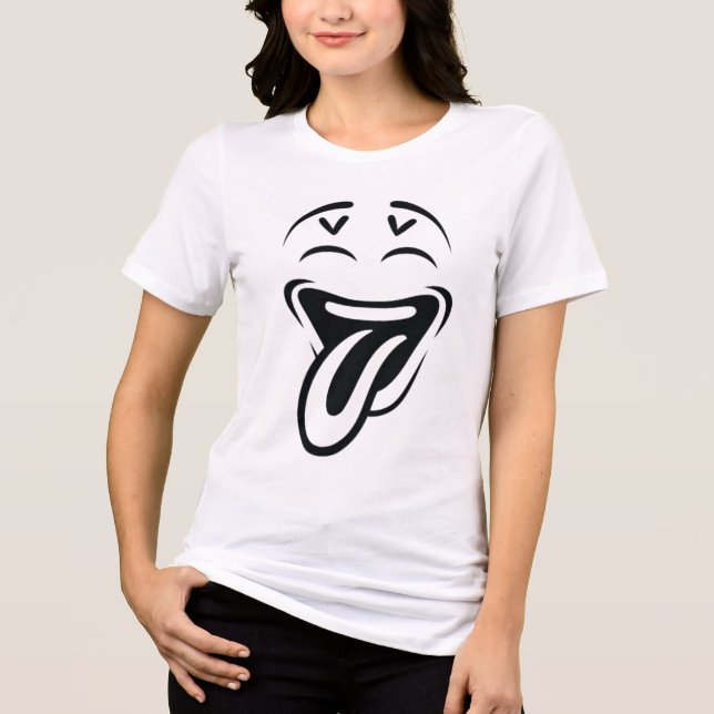 Camiseta Triblenda Personalizado Funny Face (Anverso)