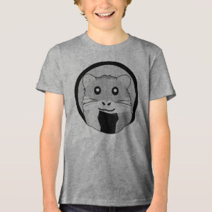 Camiseta Triblenda Personalizado Hamster Scarfed Joy