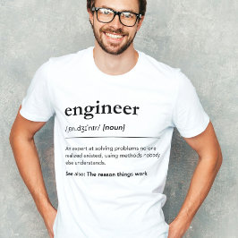 Camiseta Triblenda Personalizado Ingeniero Definición Graciosa Regalo