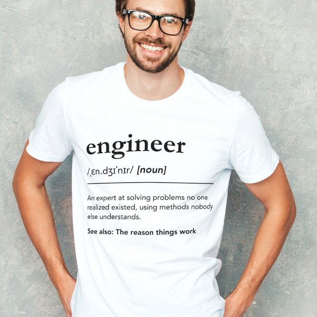 Camiseta Triblenda Personalizado Ingeniero Definición Graciosa Regalo (Subido por el creador)
