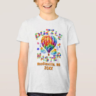 Camiseta Triblenda Personalizado Jigsaw Puzzle Master Location Nombre