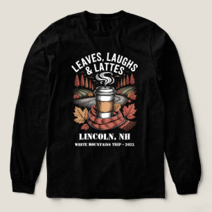 Camiseta Triblenda Personalizado Leafs Laughs Lattes Viaje en Caída