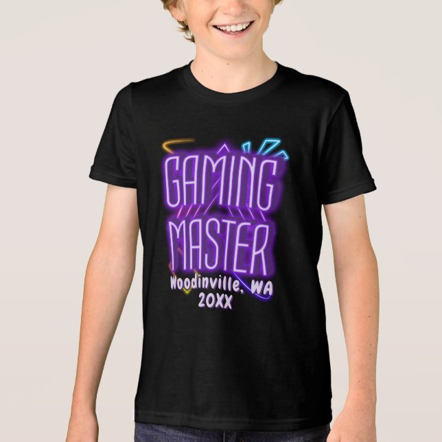 Camiseta Triblenda Personalizado Maestro de juegos para el nombre de  (Anverso)