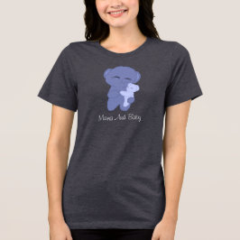 Camiseta Triblenda Personalizado Mama Bear & Baby Bear Camiseta
