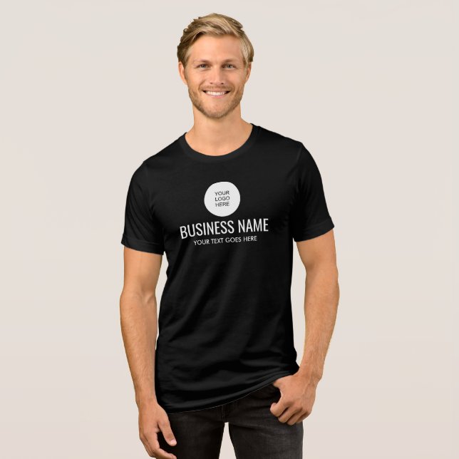 Camiseta Triblenda Personalizado Modelo de logotipo y nombre comercia (Anverso Completo)