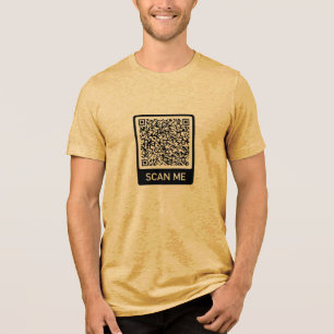 Camiseta Triblenda Personalizado personalizado código QR escanear inf