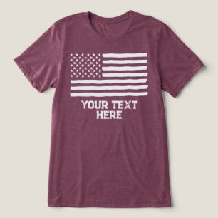 Camiseta Triblenda PERSONALIZADO personalizado editable con bandera d